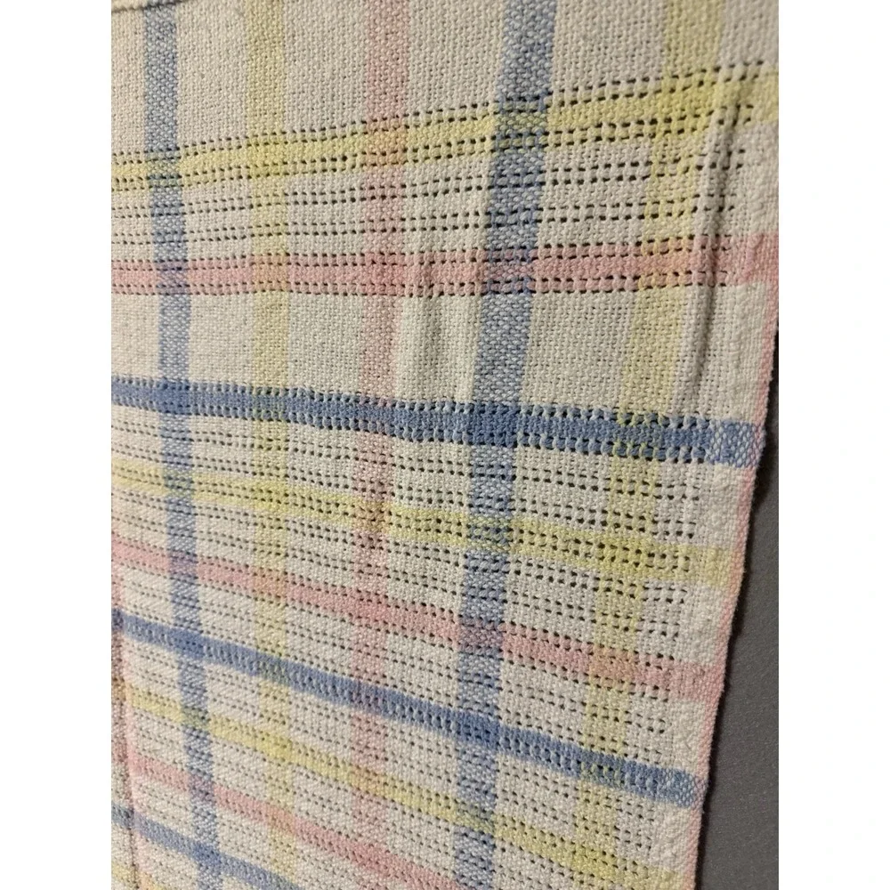 Vtg Thermal Baby Blanket Beacon Pastel Open Weave Unisex Cotton